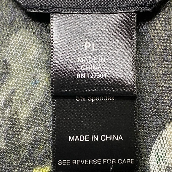 Ali Miles sheer cardigan. Size Petite Large. Multicolored florals on bl… - Picture 2 of 6